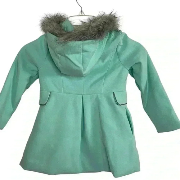 Cat & Jack NWT Girls Mint Green Coat Size 4/5 XS - Picture 3 of 11